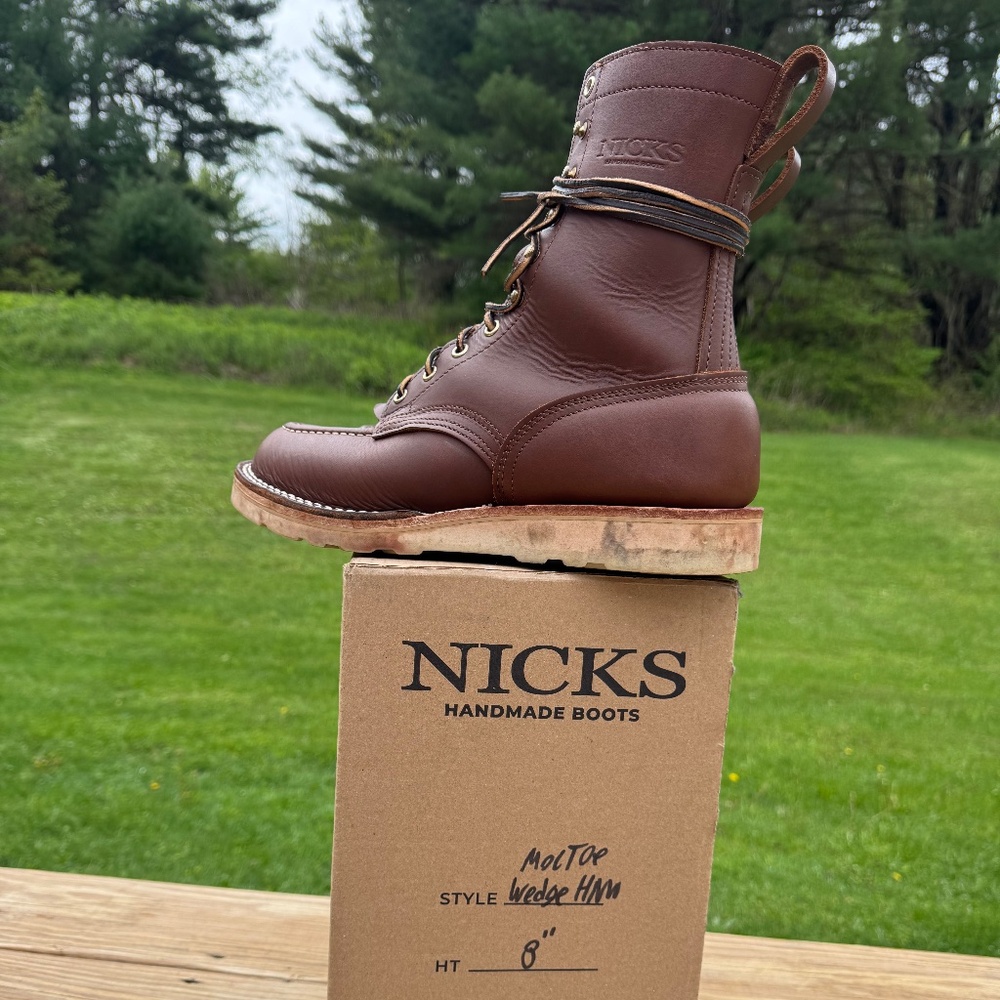 Nicks Handmade Moc Toe Boots 9.5EE